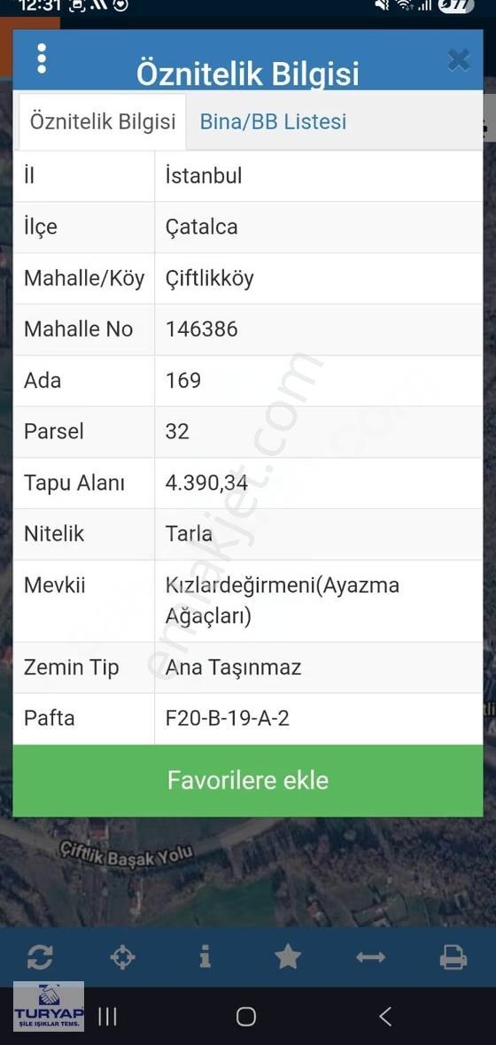 Çatalca Çiftlik Köy'de Yatırım Fırsatı Turyap Ayrıcalığıyla - Görsel 3