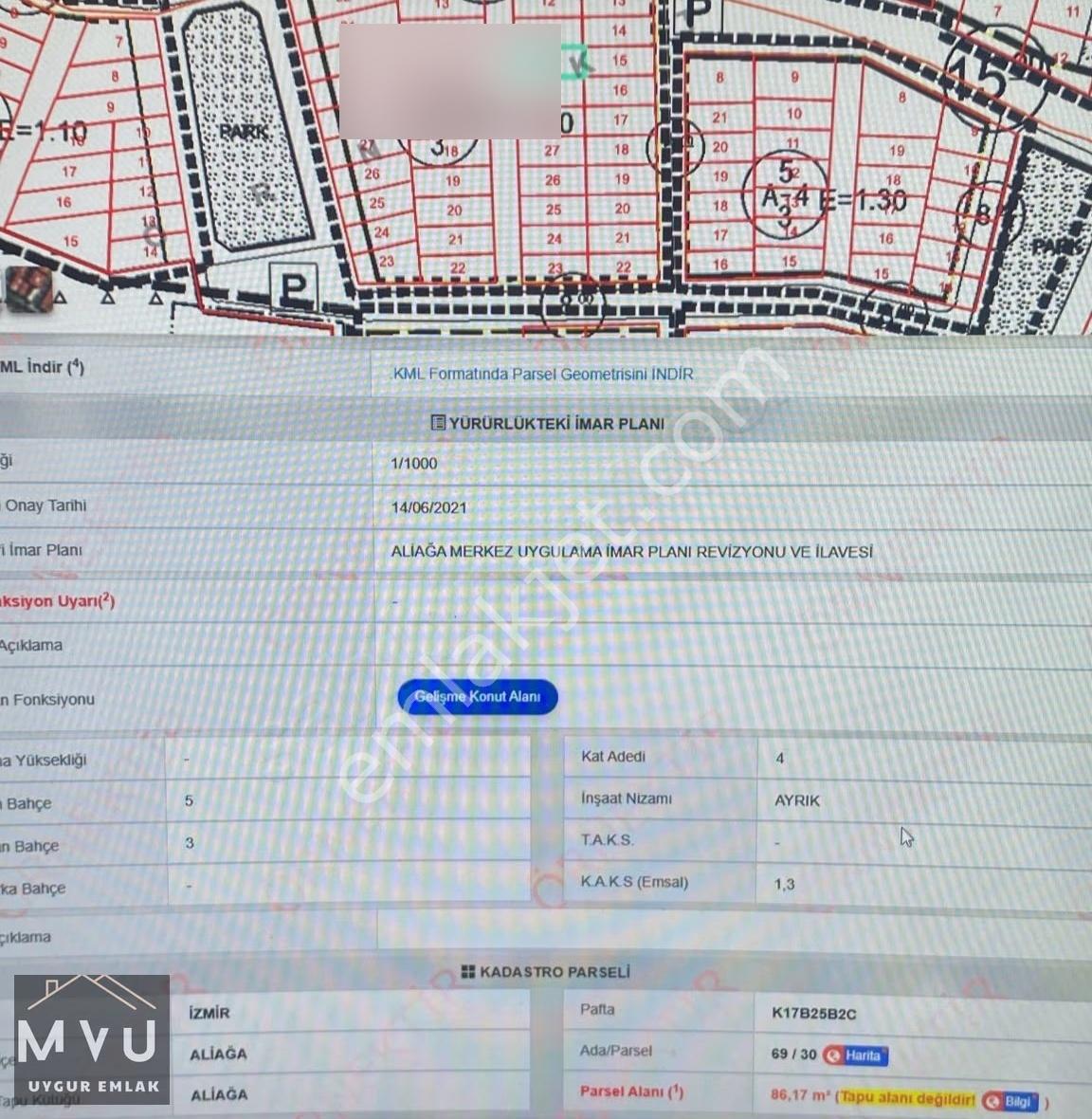 Satılık Aliağa/cindere 85 M2 İmarlı Arsa - Görsel 2