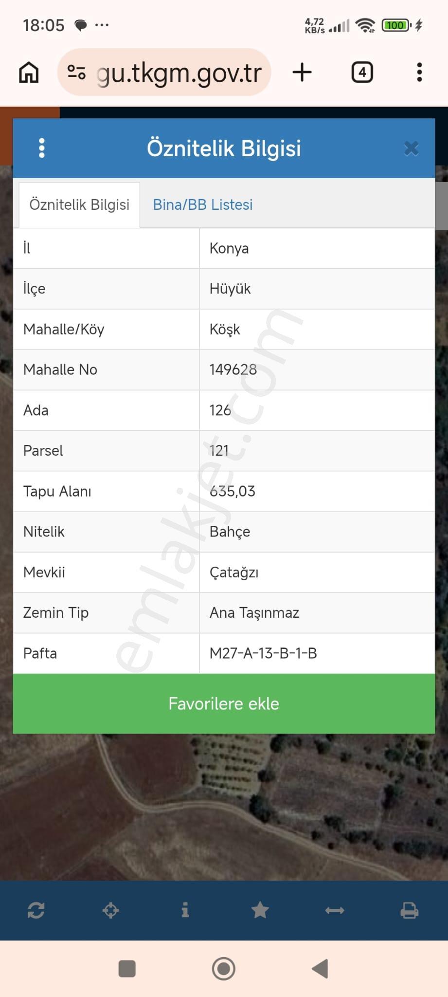  Satılık Tarlalar –konya/ Hüyük / Köşk Mahallesi - Görsel 4