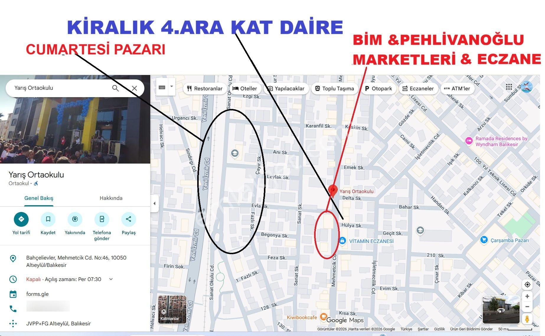 Balıkesir Bahçeli Evlerde 3+1 Ve 150m2 Kiralık Daire - Görsel 35