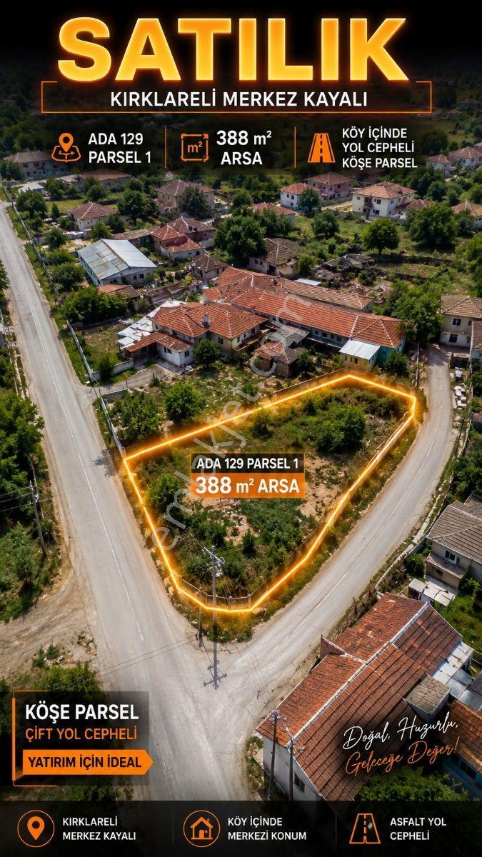 Emlakyaptan Merkez Kayalı Da Satılık 388m2 Köşe Parsel Arsa - Görsel 3
