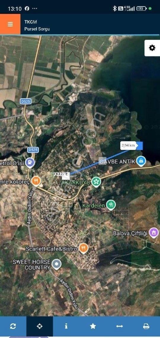 Aydın Didim Bozseki Satılık Göl Manzaralı 2 Arsa - Görsel 3