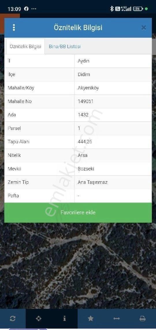 Aydın Didim Bozseki Satılık Göl Manzaralı 2 Arsa