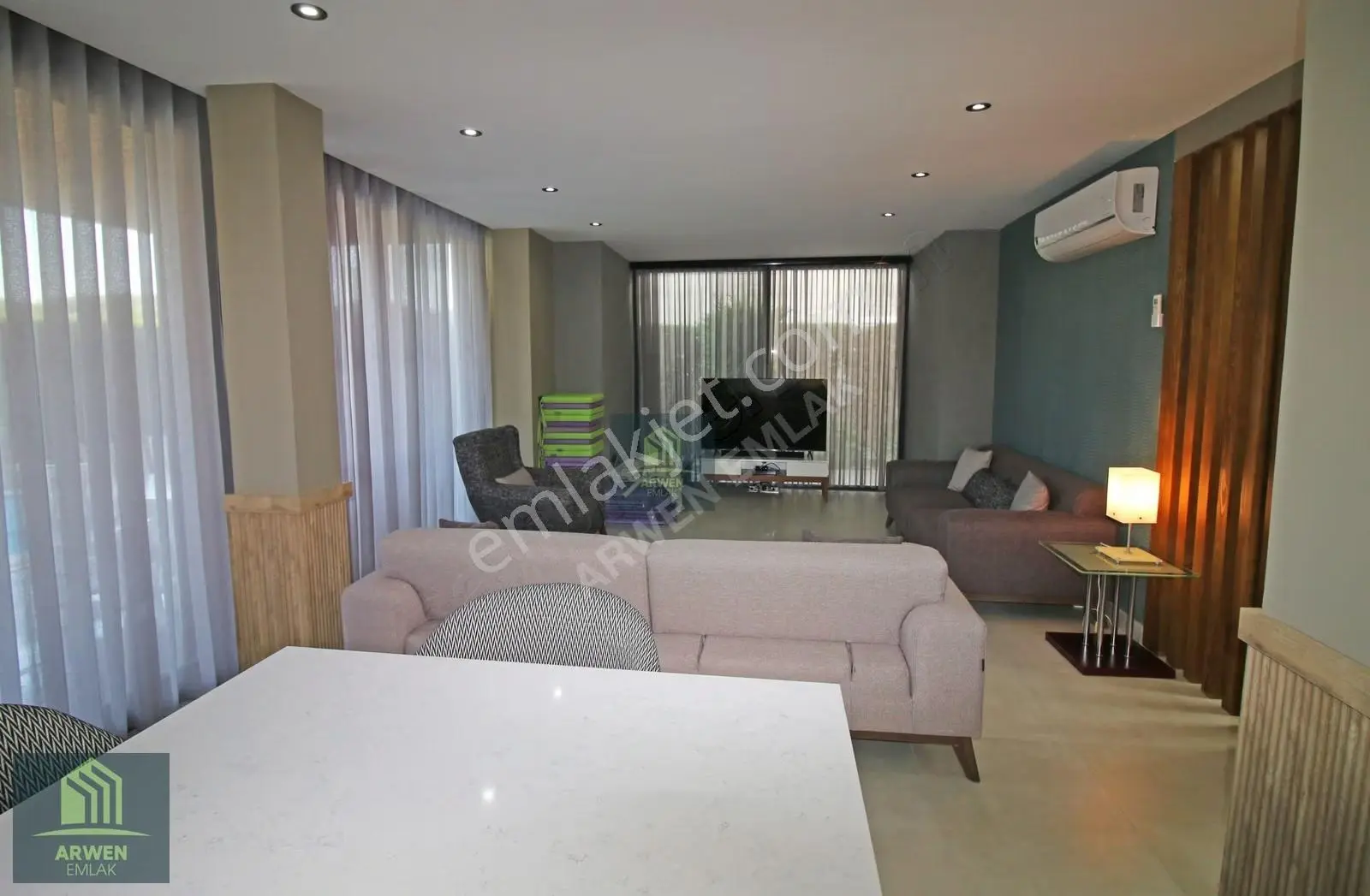 Arwen Emlak 3+1 Özel Havuzlu Triplex Müstakil Villa Kiralık!! - Görsel 3
