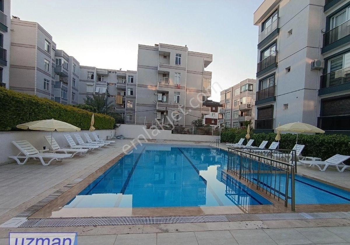 Kuşadası Değirmendere'de Havuzlu Site İçerisinde Merkezi Lokasyon'da 1+1 Kiralık Daire