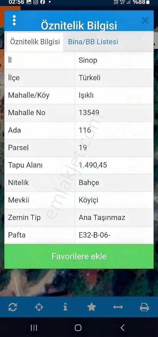 Acarlar Emlaktan Sinop Türkeli Işıklı Köyü Satılık Tarla - Görsel 13