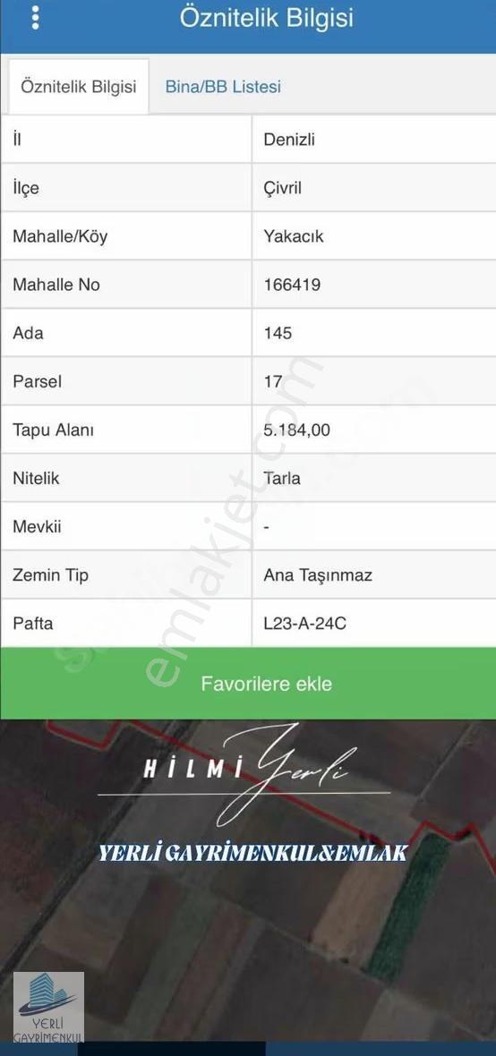 Yerli Gayrimenkul'den Yakacık Mahallesinde 5.184 M² Tarla - Görsel 3