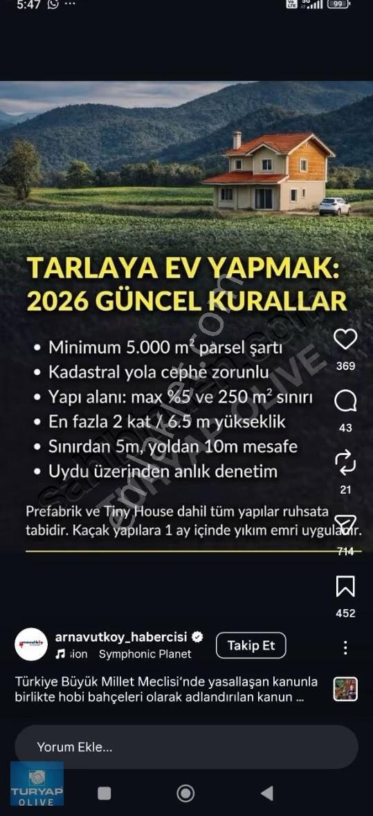 Vize Sergen Köyü Fırsat Satılık Tarla 6080m2 - Görsel 4