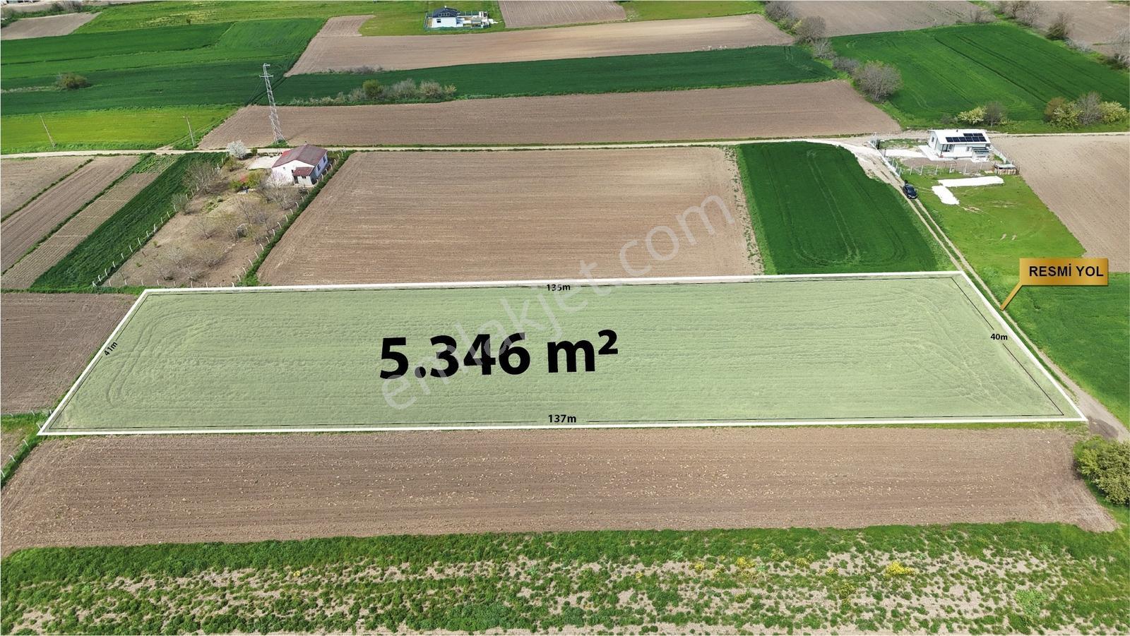 Ceylanköyde Bölünmeye Uygun 5.300m2 İmarlı Tek Tapu Arsa ! - Görsel 14