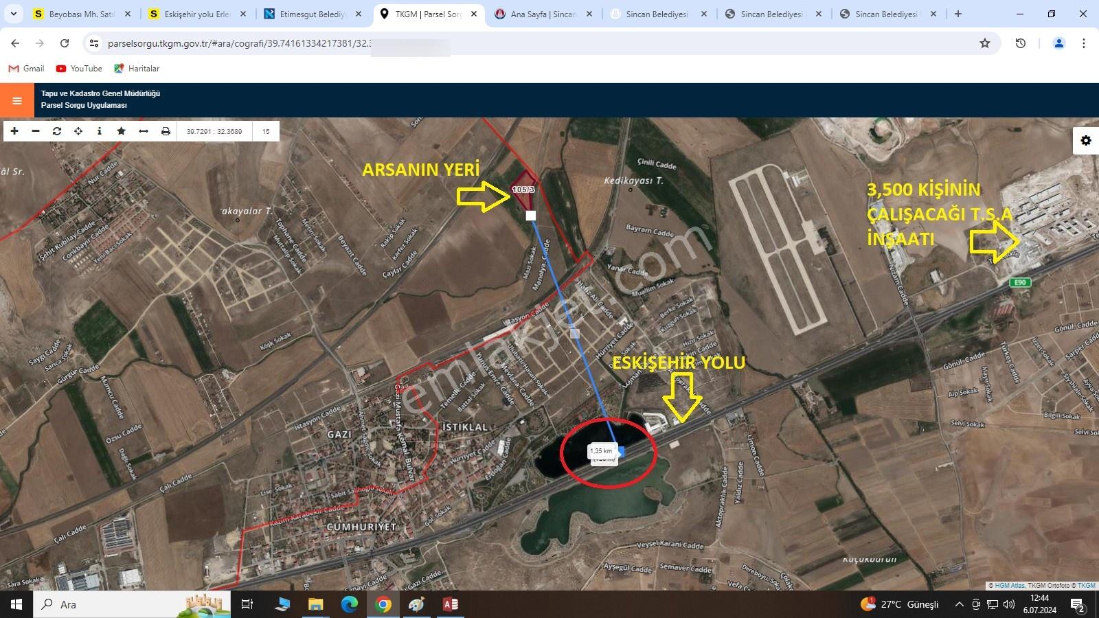 Baki Den Temelli Gazi De 1/5000 İmar Planı İçerisinde 1000 M'2 - Görsel 8