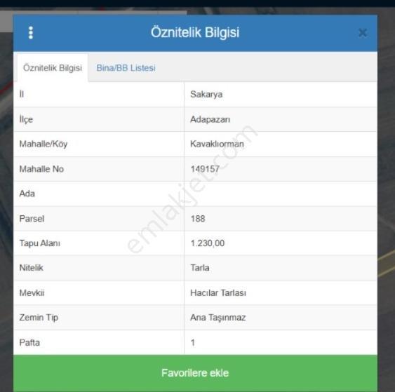 Adapazarı Kavaklıormanda 1.230 M2 Satılık Tarla !! - Görsel 3
