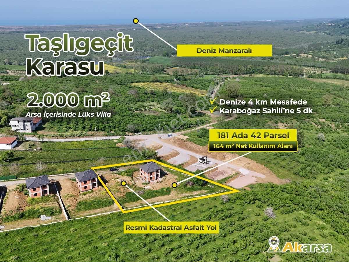 Karasu Taşlıgeçit 2.000 M2 Arsa İçersin'de Deniz Manzaralı Villa - Görsel 21