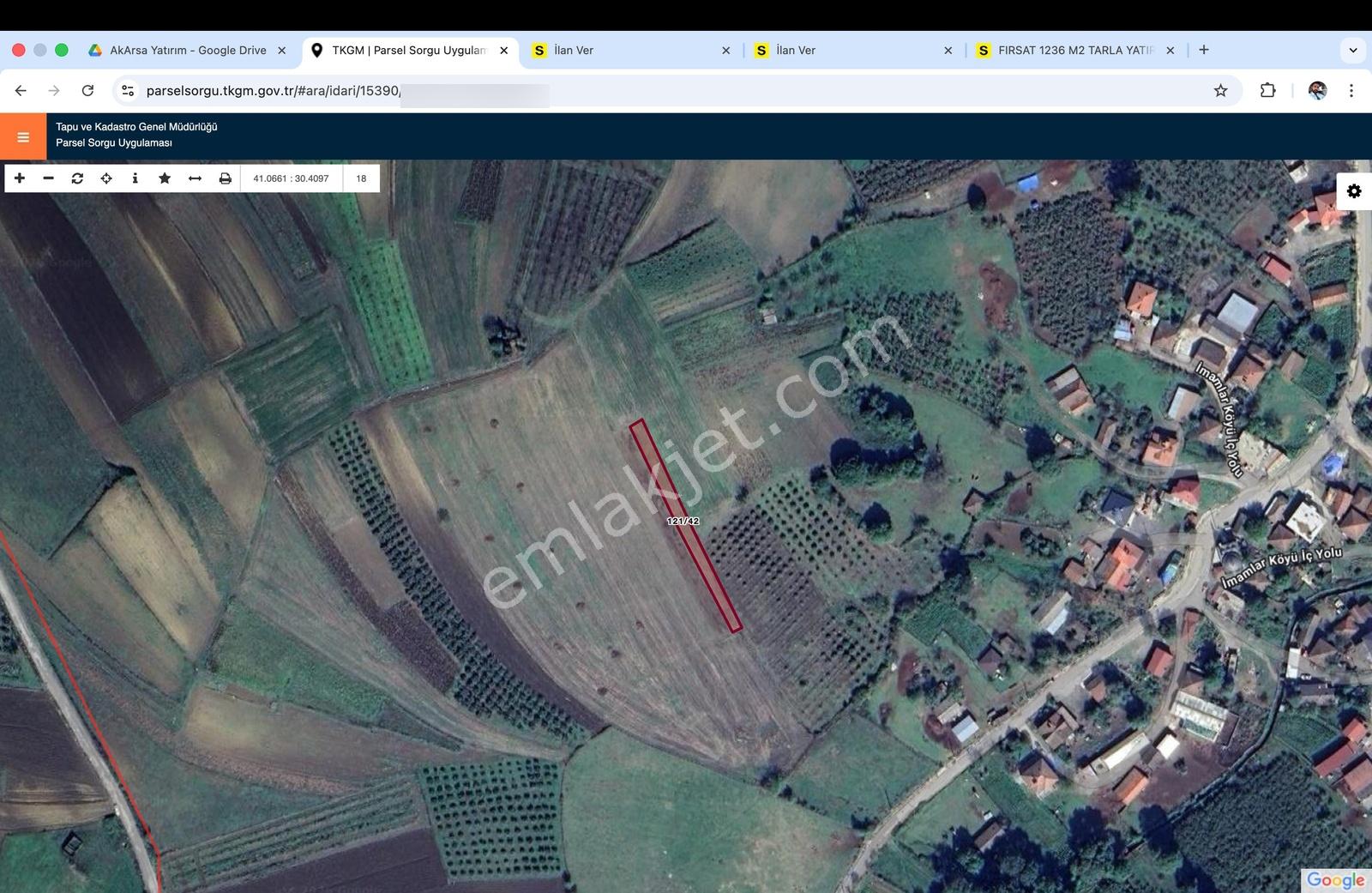 Fırsat 604m2 Satılık Tarla Yatırımlık Uygun Fiyat - Görsel 3