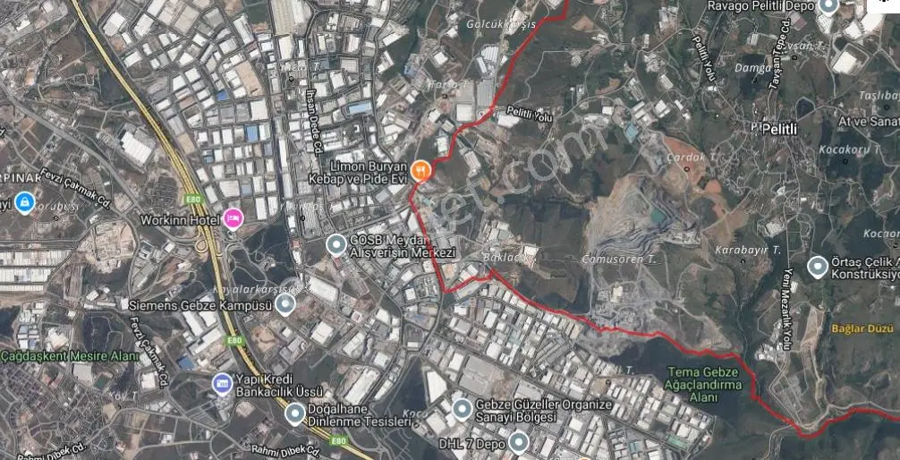 23.000m2 Depo-antrepo -sanayi Sitesi Yapımına Uygun Satılık Arsa