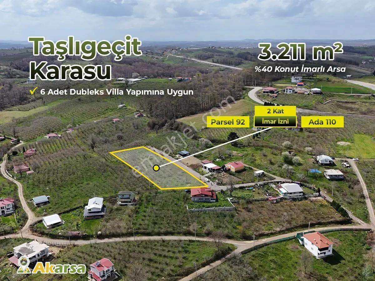 Ak Emlak'dan Deniz Manzaralı 3.211 M2 %40 Villa İmarlı Arsa - Görsel 10