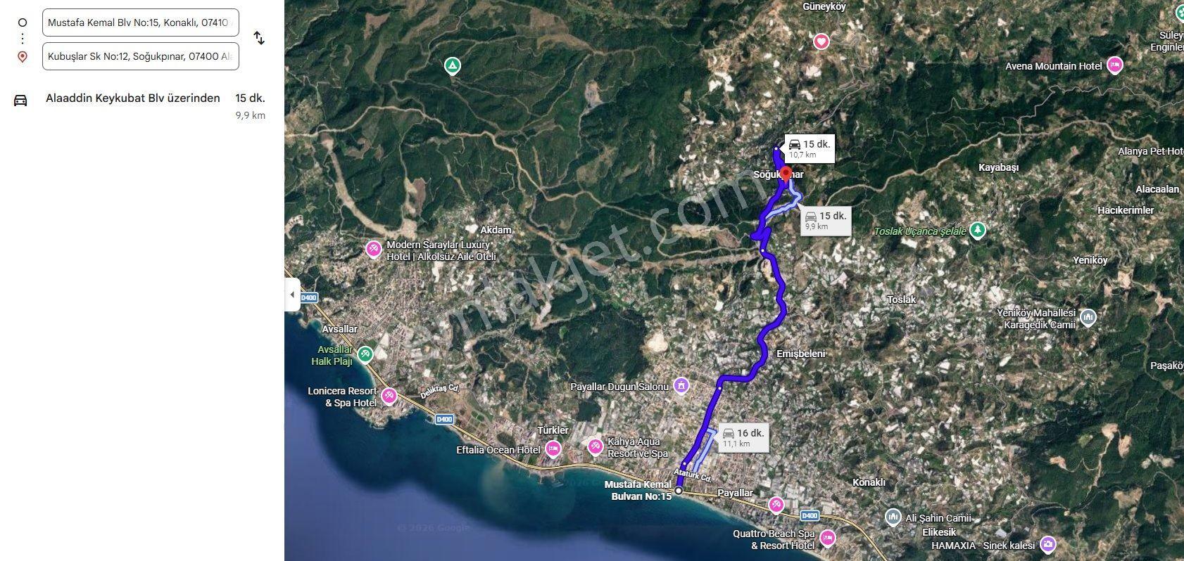 Satılık 2.192 M² Tarla - Alanya-soğukpınar - Görsel 11
