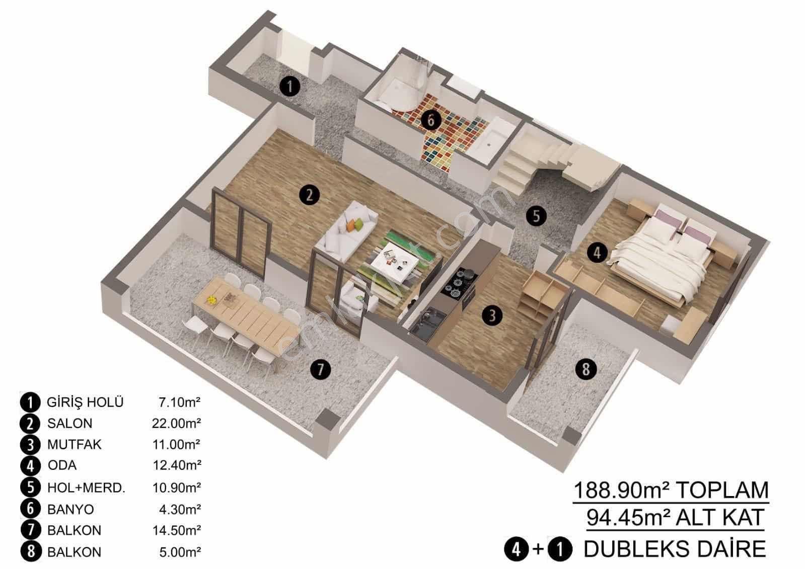 Dialog Altundan Demirtaşda Satılık 2+1 Daire 3 Aya Teslim - Görsel 6