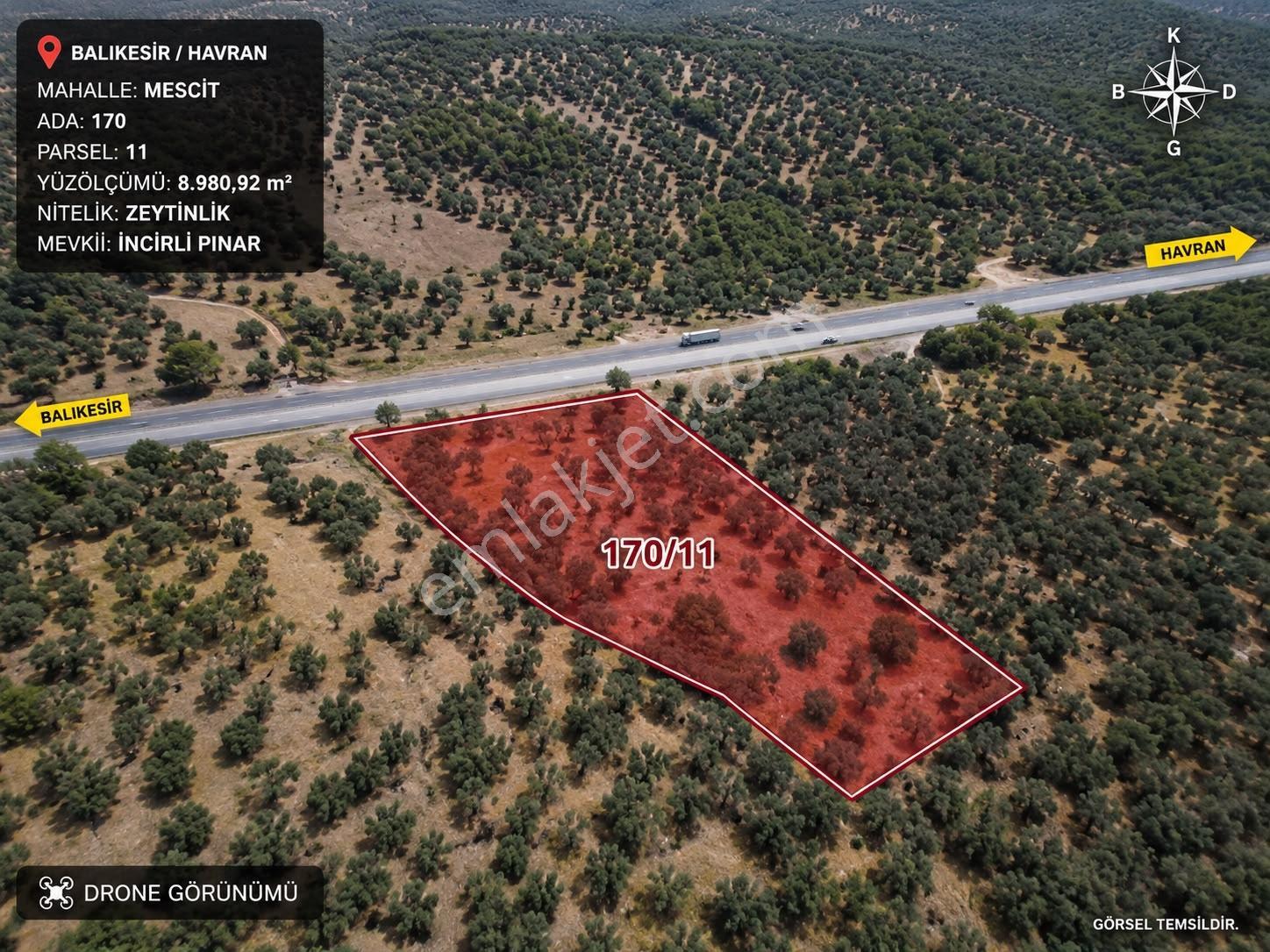 Kavuşturan Emlak'tan Havran Fora Yanı Anayola Cepheli Satılık