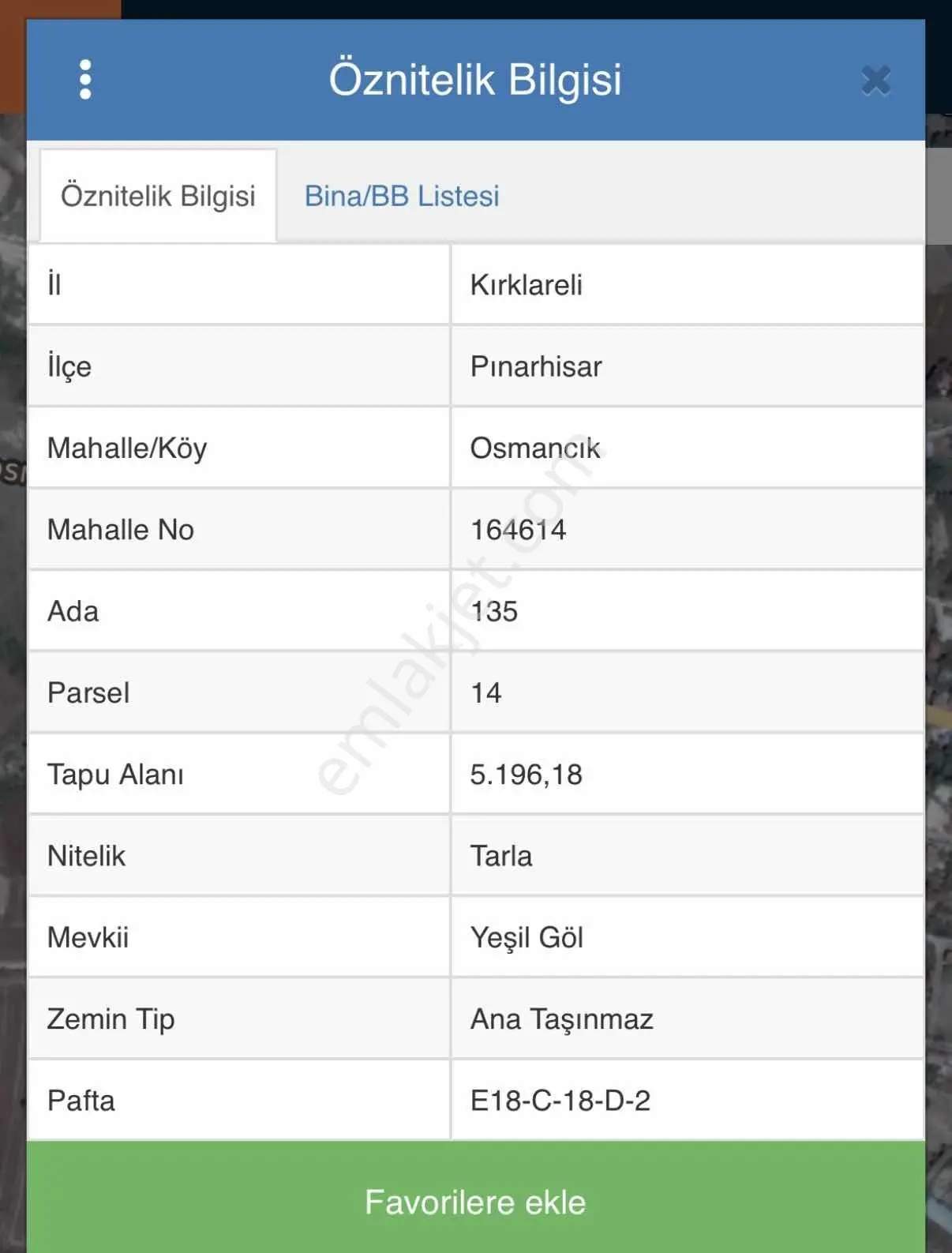 Pınarhisar Osmancık'ta İmar Dibinde Satılık Tarla - Görsel 3
