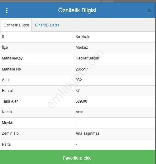 Kırıkkale Merkez Hacılar Sağlık Mahal. Satılık Konut İmarlı Arsa - Görsel 4