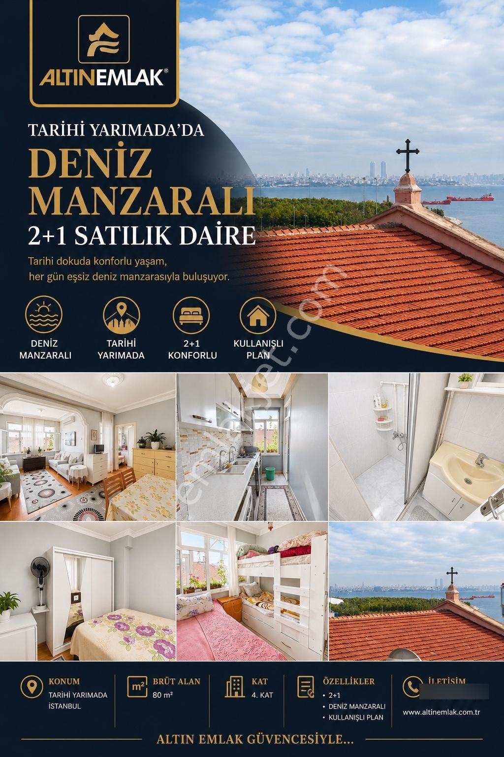 Kocamustafapaşa Pulcu Sokakta Deniz Manzaralı 2+1 Satılık Daire - Görsel 4