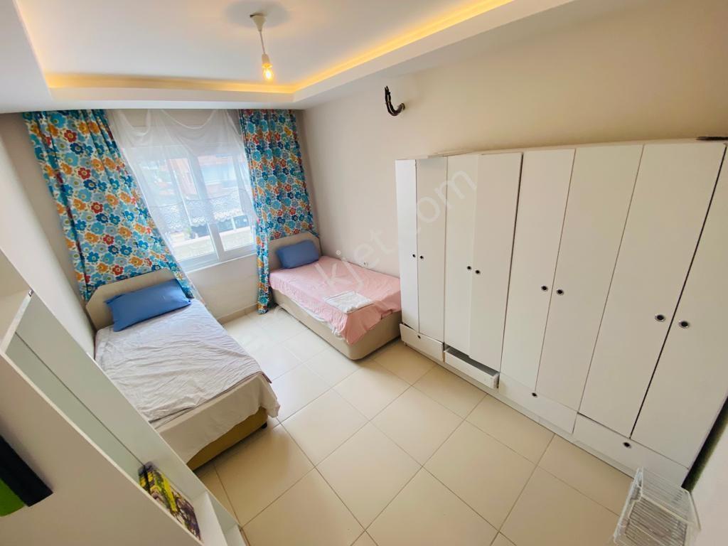 Alanya Mahmutlar 2+1 110m2 Eşyalı Denize 0 Barbaros Cadde Üstü - Görsel 28