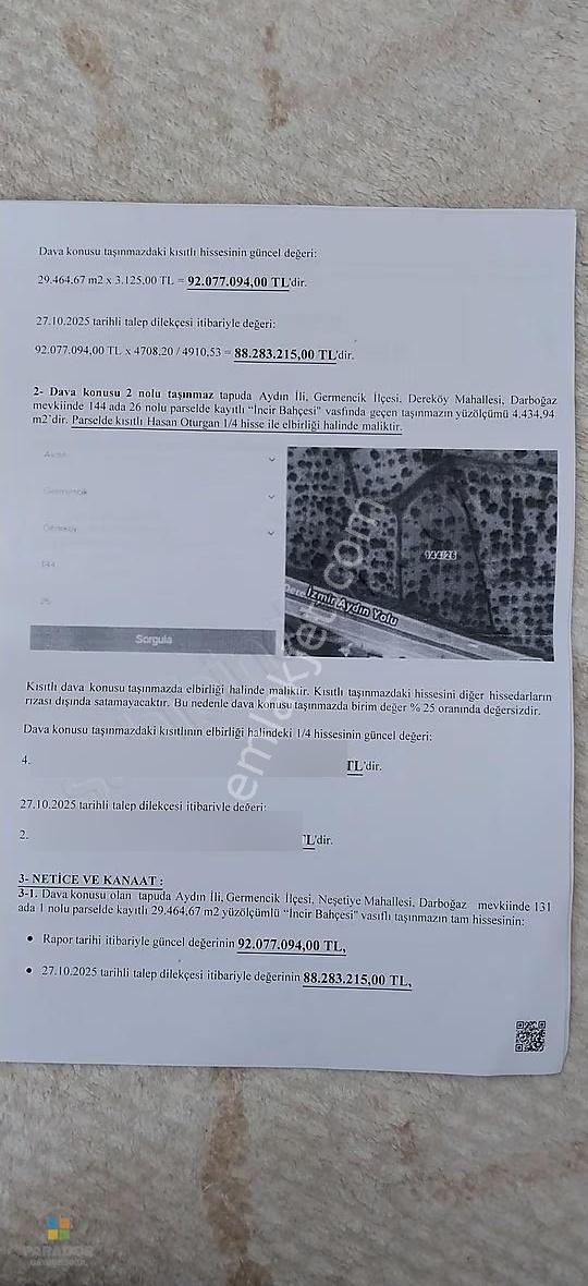 Aydın D 550 Karayolu Cepheli 29.464 M² Yatırımlık Arazi - Görsel 27