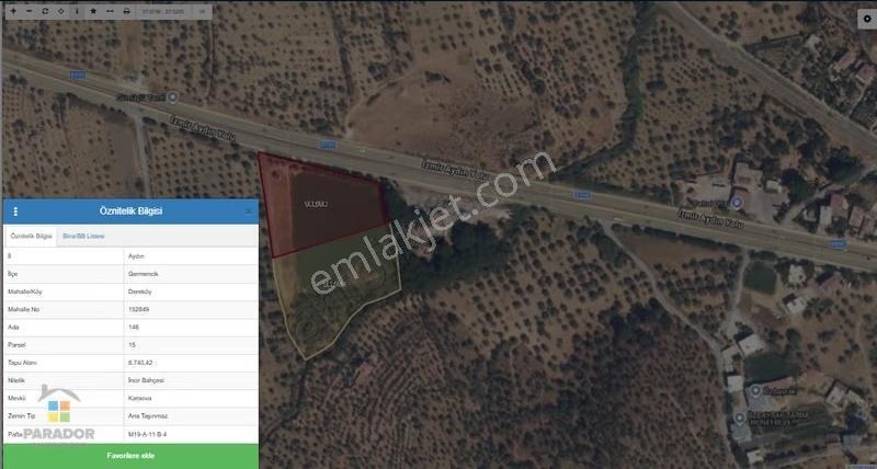 Aydın D 550 Karayolu Cepheli 15.993 M² Yatırımlık Arazi - Görsel 12