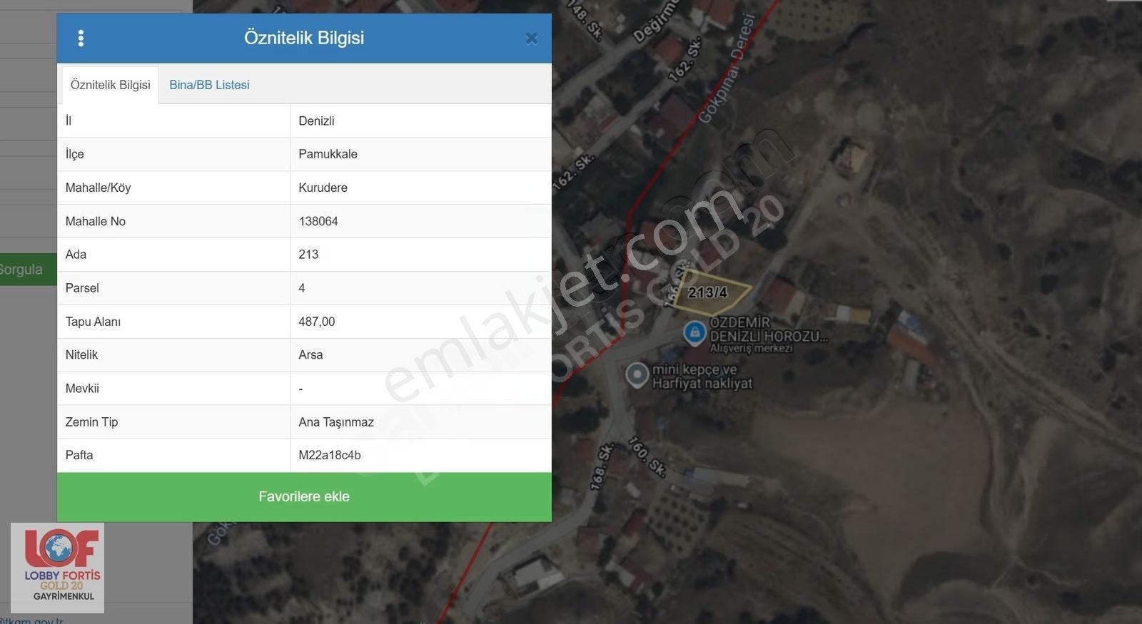 Lobby Fortis'ten Pamukkale Akhan'da Satılık 487m2 Arsa - Görsel 20