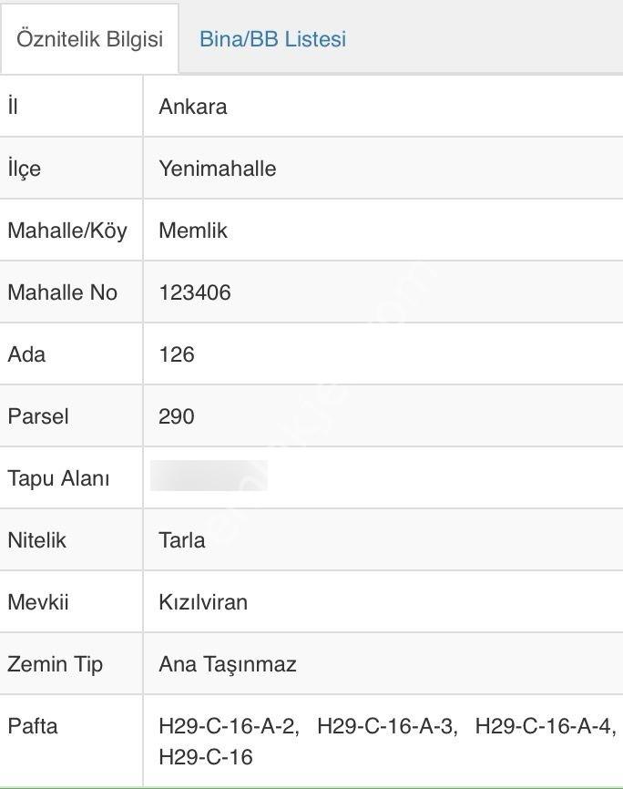 Yenimahalle Memlikte Satılık Tarla - Görsel 2
