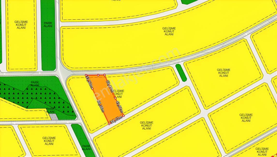 Yoldaş Emlaktan Kalburcu Küyünde %30 İmarlı Satılık 4250 M2 Arsa