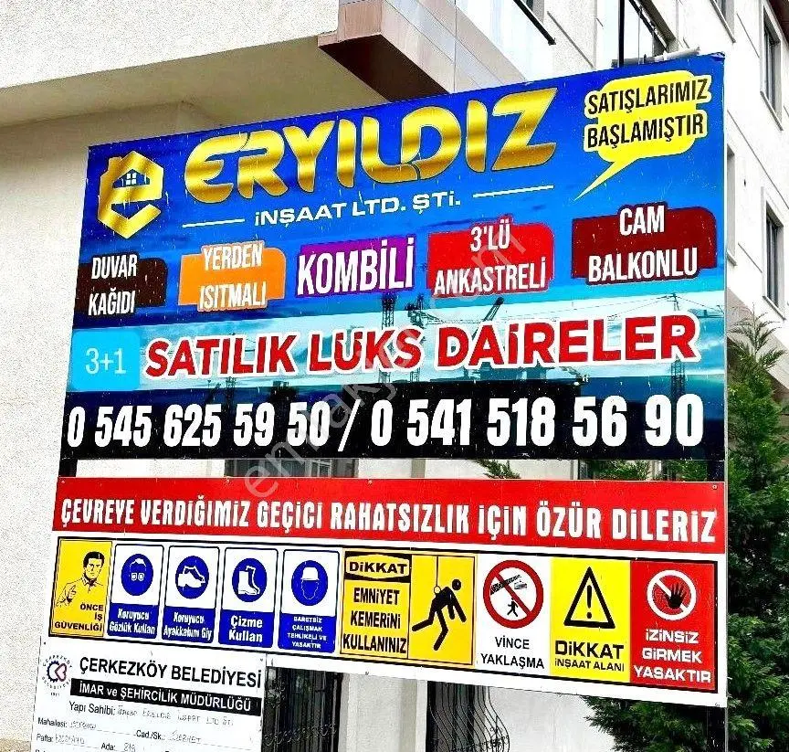 **eryıldız İnşaat**kendi Mülkümüz!**merkezi Konumda Fuul+fuul Ultra Lüks 3+1 - Görsel 2