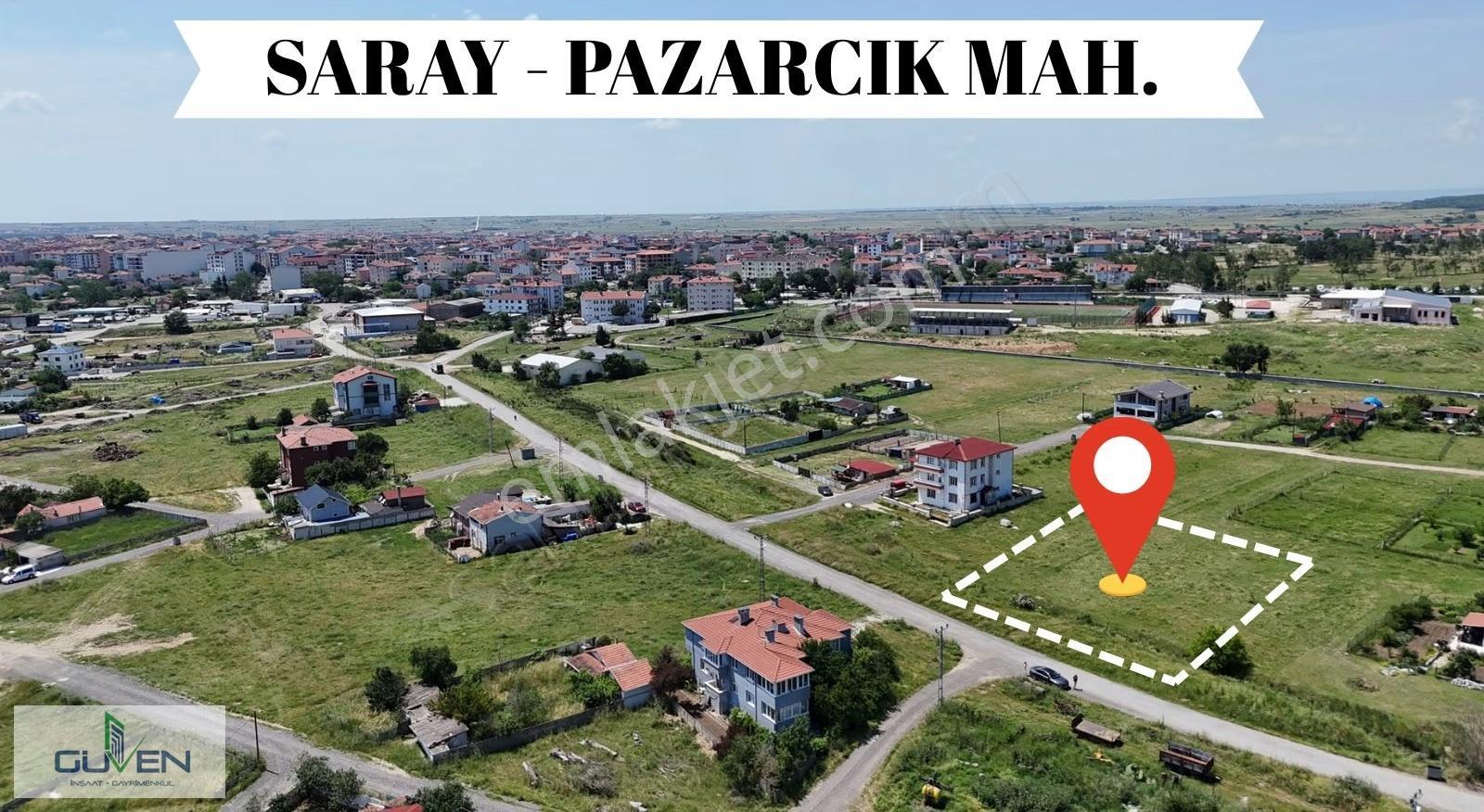 Güven'den Saray Merkez'de 400m² İmarlı Tek Tapu Yola Cephe Arsa