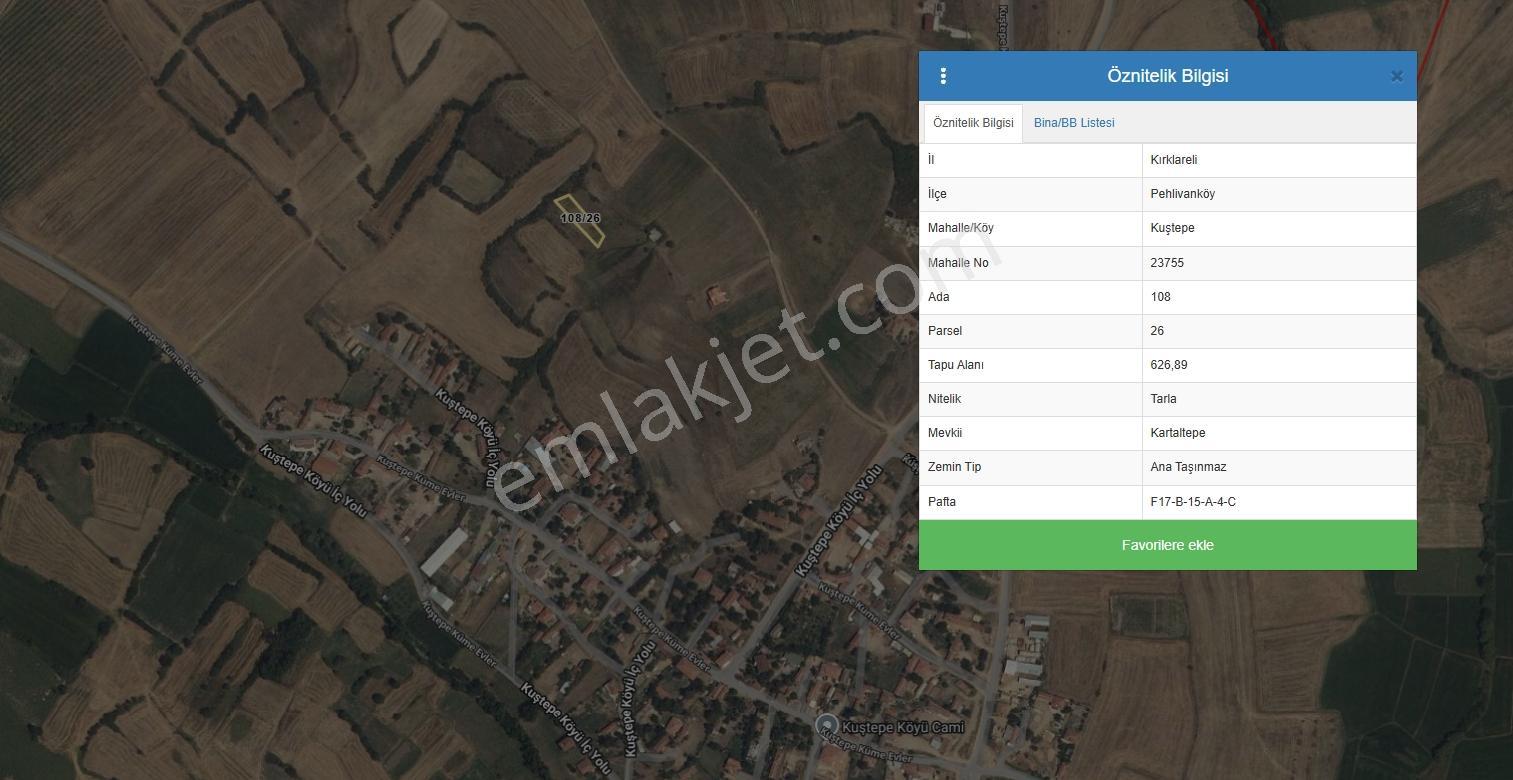 Kırklareli Pelivanköy Kuştepe'de 629 M2 Tek Tapu - Görsel 3