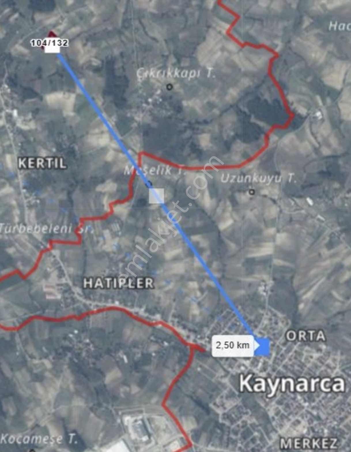 Yoldaş Emlaktan Sakarya Kertil Köyünden 5.740 M2 Tarla