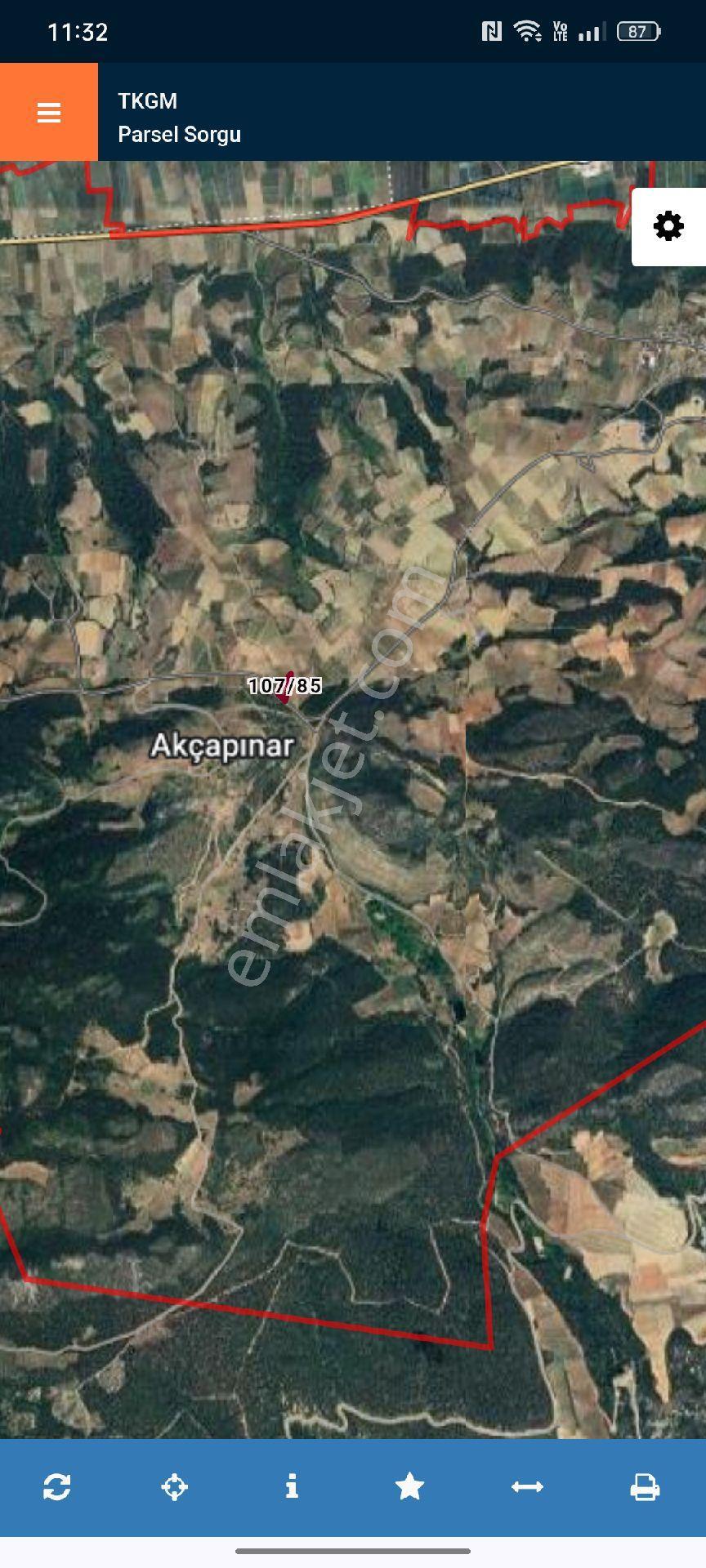 Osmaneli Akçapınar Satılık Asfalt Cepheli Tarla - Görsel 7