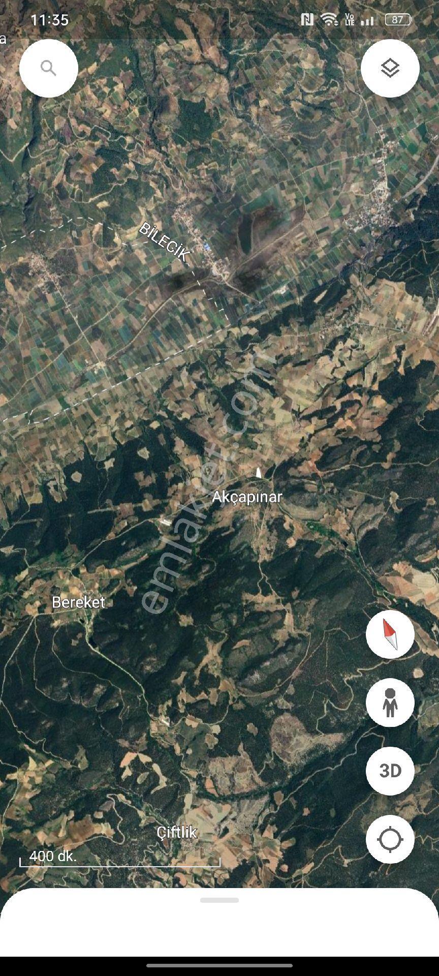 Osmaneli Akçapınar Satılık Asfalt Cepheli Tarla - Görsel 11