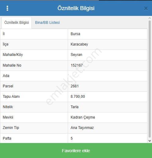 Bursa Karacabey Seyran Da Satılık Müstakil Parsel 8700 Metrekare Tarla - Görsel 2