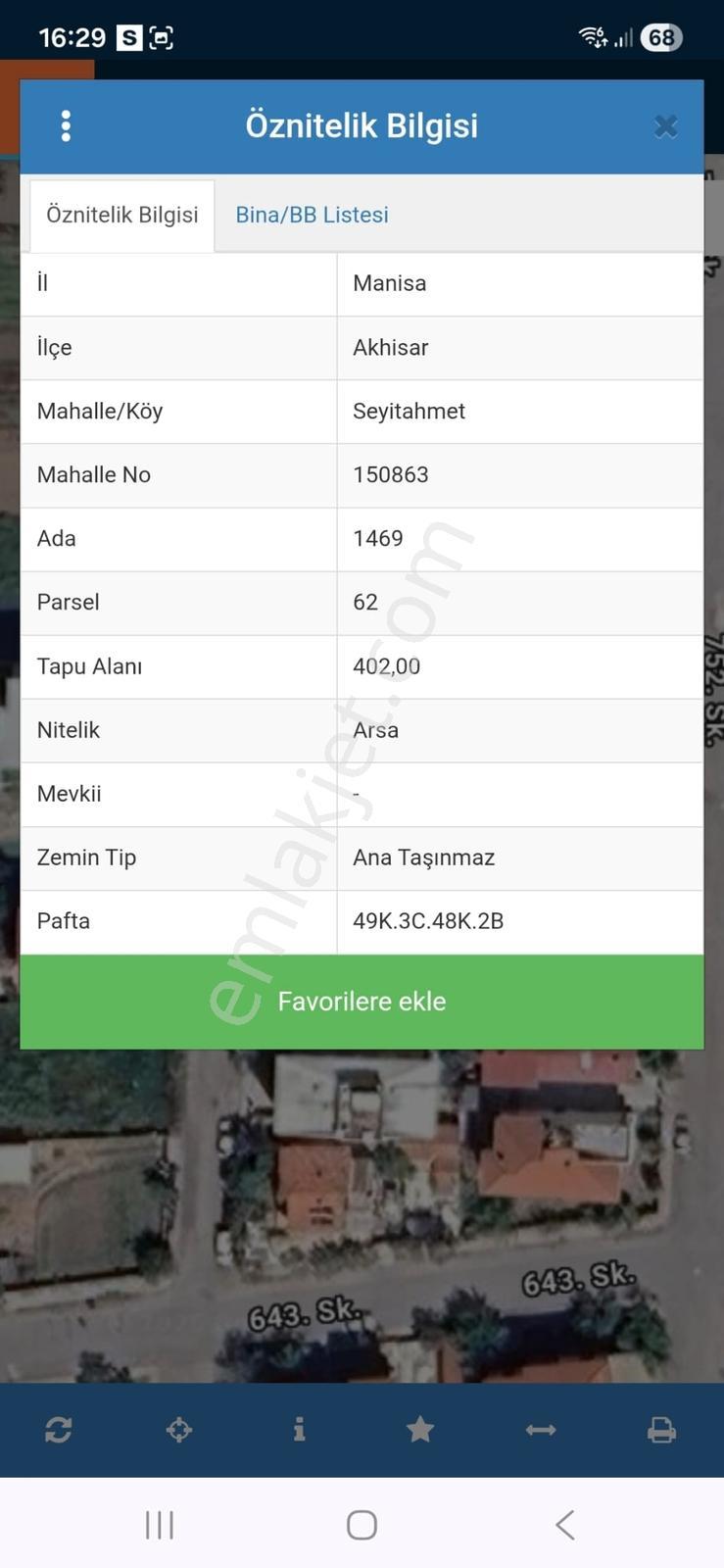Akhisar Seyitahmet Ana Yola Yakın Fahri Sertel Emlaktan Arsa - Görsel 5