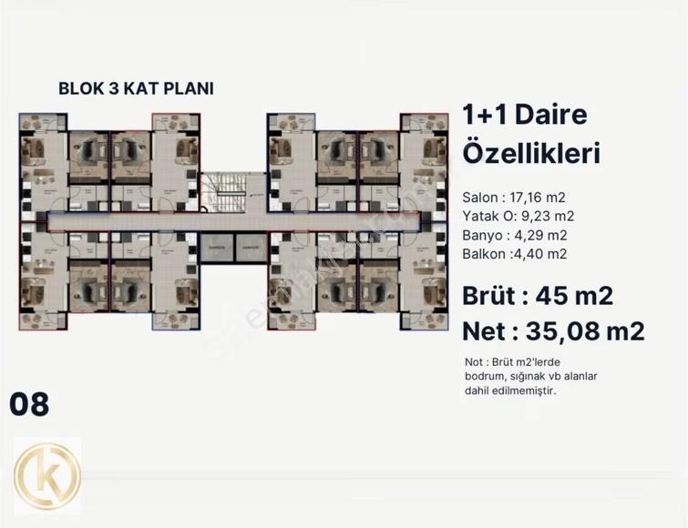Kaymak Emlaktan Adapazarı Korucukta 1+1 Satılık Daireler - Görsel 2