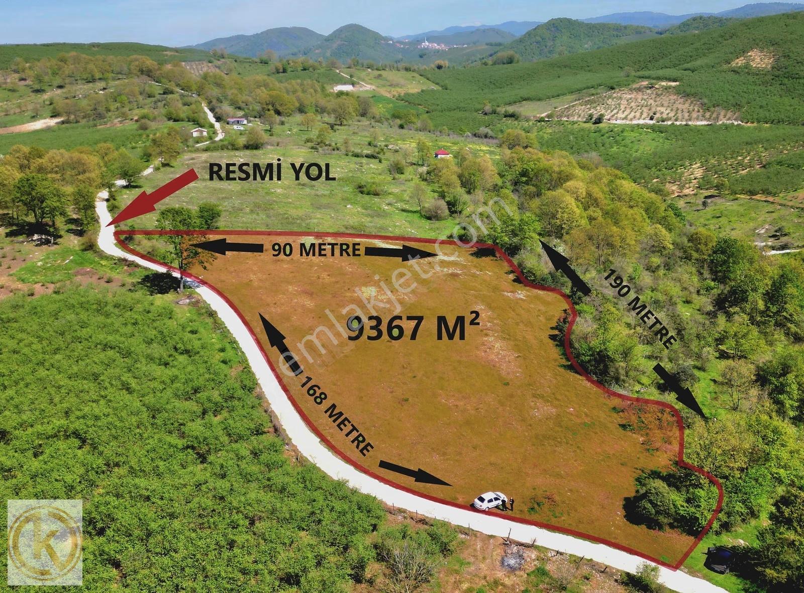 Kaymak Emlaktan Karasu Yassıgeçitte 9367 M² Satılık Tarla