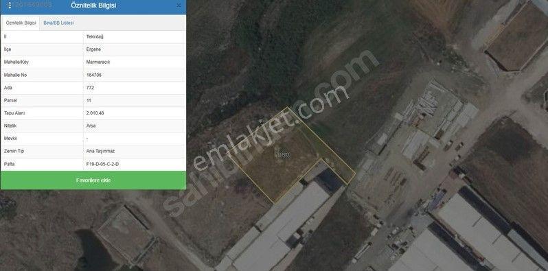 Ergene Sanayi Bölgesi Arsa 772-11 | Sahibinden Sanayi Arsası