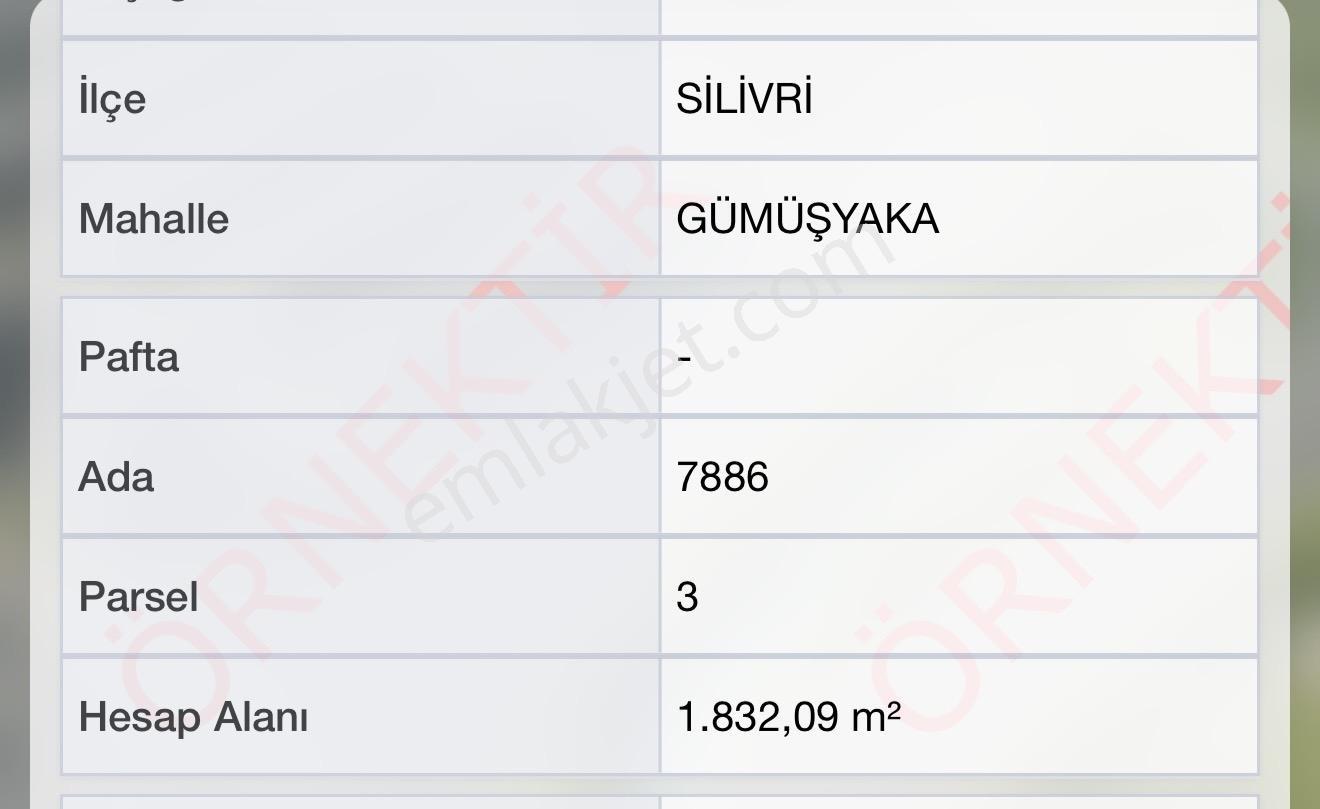 Silivri Gümüşyaka Satılık Villa İmarlı Arsa