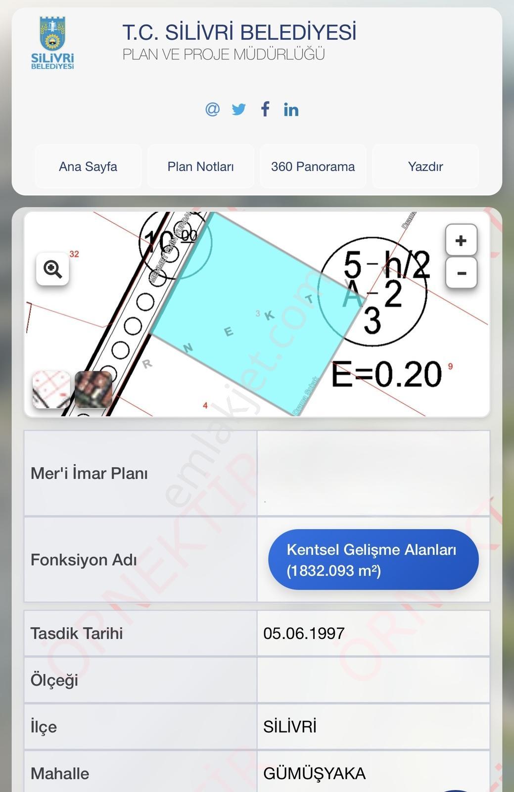 Silivri Gümüşyaka Satılık Villa İmarlı Arsa - Görsel 12