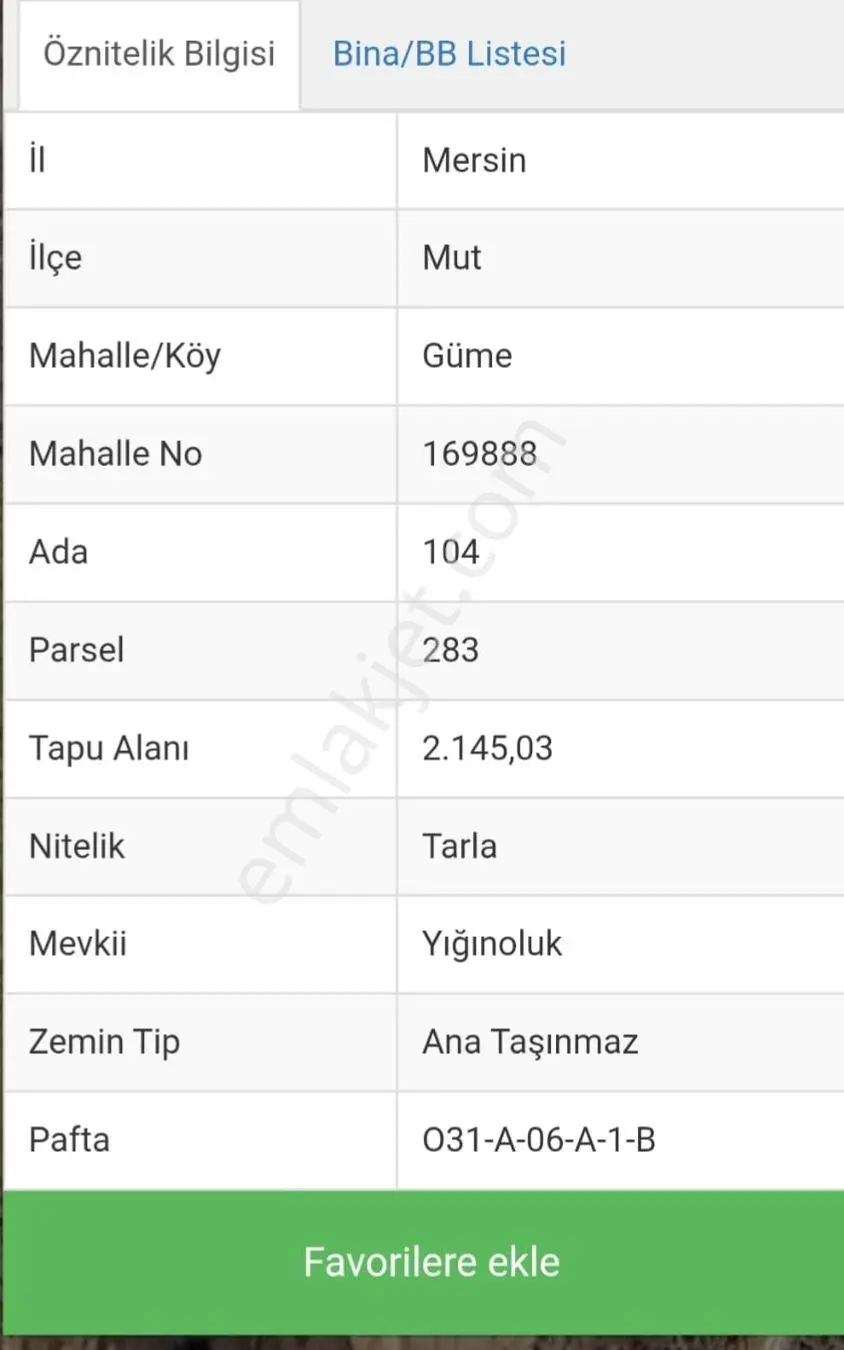 Nw Mut Güme Mh Doğal Kaynak Suyun Yanında Satılık Tarla - Görsel 2