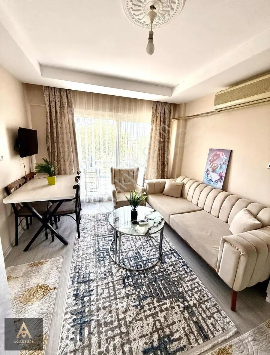 Sümer'de Kiralık 1+1 Full Eşyalı Daire, Balkonlu, Ön Cephe