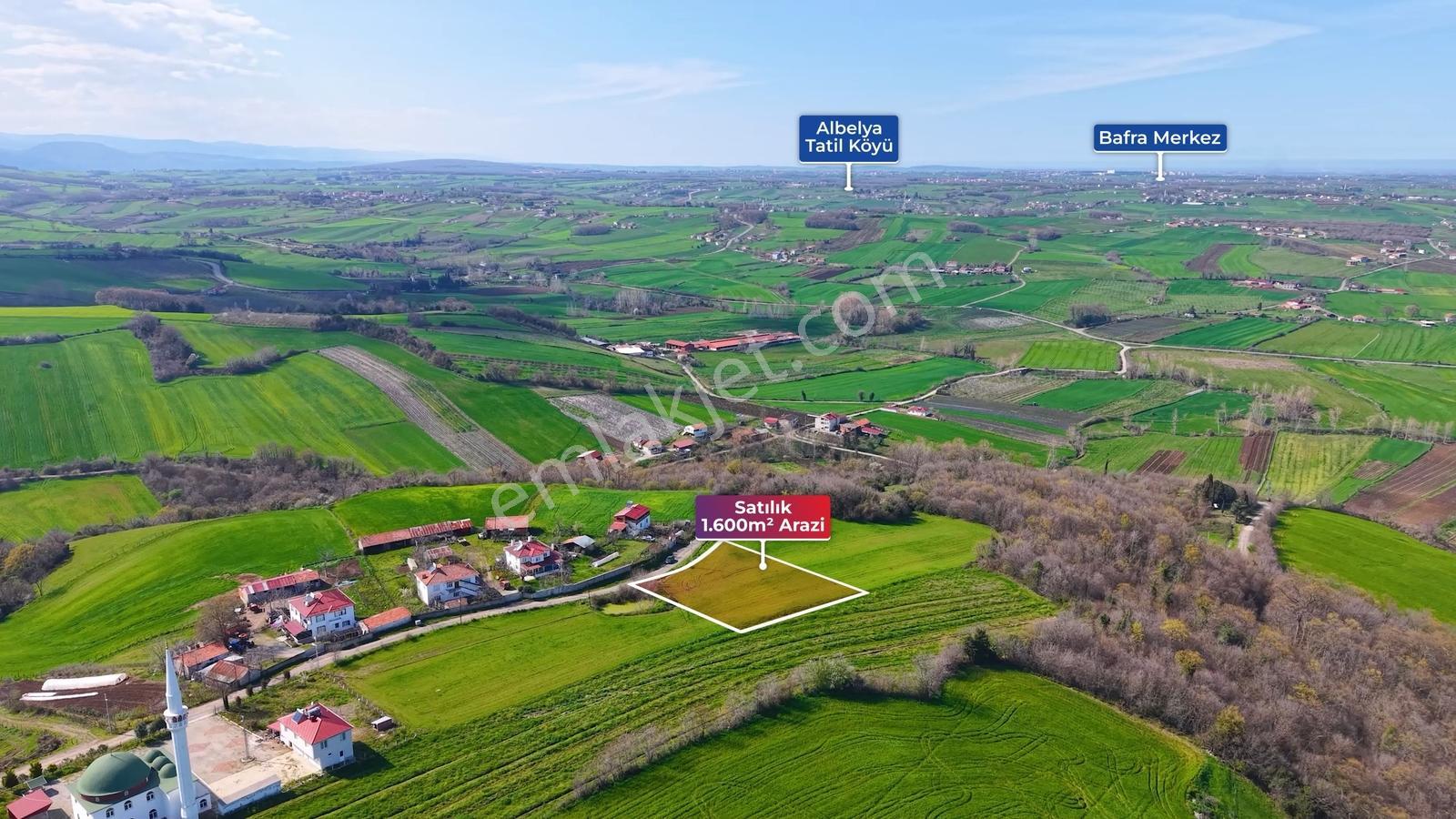 1. Köy Yerleşim Alanında Deniz Manzaralı 1.600 M² Satılık Tarla - Görsel 5