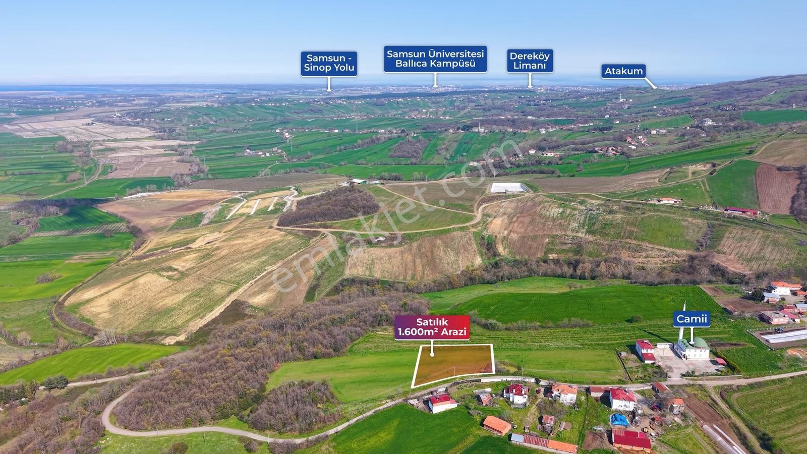 1. Köy Yerleşim Alanında Deniz Manzaralı 1.600 M² Satılık Tarla - Görsel 10
