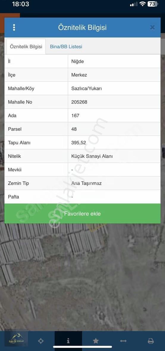 Salih Emlak'tan Nimesko Avm Merkezi Yanı 395 M2 Sanayi Arsası - Görsel 12