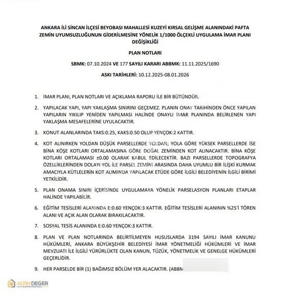 Beyobası'nda Satılık Konut İmarlı 1.021 M2 Arsa - Görsel 3